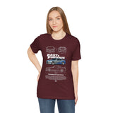 Silver Blue Street Racing Artwork Unisex Heavy Cotton Tee High Performance Inspired Graphic Shirt For Car Lovers And Urban Streetwear Fans