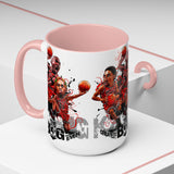 Legends On Court Ceramic Mug Basketball Gift For Sports Fans Gym Lovers Urban Lifestyle Drinkware Bold Streetwear Design Perfect For Coffee Tea And Everyday Motivation