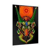 Cell Samurai Matte Vertical Poster Futuristic Japanese Warrior Wall Art Neon Cyberpunk Anime Decor For Gamers Tattoo Studios Living Rooms And Modern Home Interiors