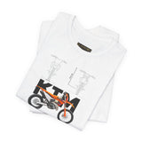 KTM 250 EXC Dirt Bike Blueprint Unisex Heavy Cotton Tee Motocross Enduro Racing Inspired Graphic T Shirt For Riders And Adventure Lovers
