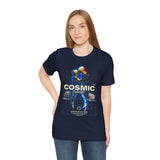 Cosmic Catalyst Unisex Jersey Short Sleeve Tee Graphic T-Shirt Futuristic Sci Fi Space Astronaut Cyberpunk Streetwear Bold Galaxy Design Alpha Mindset Fashion