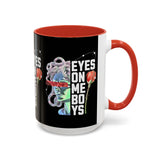 Eyes On Me Boys Medusa Accent Coffee Mug 11oz 15oz Mythological Streetwear Bold Empowerment Design Perfect Gift for Coffee Lovers Friends Birthdays Daily Motivation