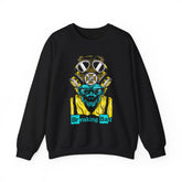 Breaking BadToxic Genius Neon Gas Mask Skull Unisex Heavy Blend Crewneck Sweatshirt Bold Cyberpunk Streetwear Fashion For Artists Rebels Gamers And Visionaries With Futuristic Neon Glow Design