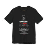 Italian Streetfighter Inspired Naked Motorcycle Graphic Unisex Heavy Cotton Tee Premium Racing Streetwear T Shirt for Riders Bikers Enthusiasts Everyday Wear
