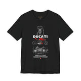 Italian Streetfighter Inspired Naked Motorcycle Graphic Unisex Heavy Cotton Tee Premium Racing Streetwear T Shirt for Riders Bikers Enthusiasts Everyday Wear