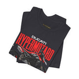 Italian Supermoto Inspired Hypermotard Style Motorcycle Graphic Unisex Heavy Cotton Tee Premium Racing Streetwear T Shirt for Riders Bikers Enthusiasts and Everyday Wear