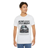 Dual Turbo Street Machine Graphic Unisex Heavy Cotton Tee High Performance Racing Car Split Design Shirt for Speed Lovers