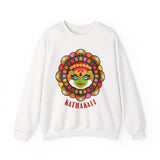 Unisex Kathakali Crewneck Sweatshirt Heavy Blend Pullover Kerala Traditional Dance Art Graphic Indian Culture Onam Festival Malayalam Heritage Design