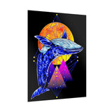 Ballena Cosmic Whale Art Matte Vertical Poster Vibrant Geometric Ocean Design Premium Wall Art Print for Home Office Studio Inspiring Marine Life Artwork Perfect Gift for Dreamers Nature Lovers and Creative Thinkers