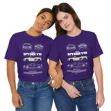Audi R8 Spyder Inspired Illustrated Luxury Supercar Graphic T Shirt German Performance Convertible Sports Car Streetwear Racing Lifestyle Unisex Tee Gift For Exotic Car Enthusiasts