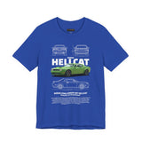 American Muscle Blueprint Performance Legacy Unisex Tee High Power Streetwear Shirt