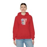 Eyes On Me Boys Medusa Hoodie Comfortable Unisex Heavy Blend Sweatshirt Mythological Streetwear Bold Empowerment Design for Self Expression Perfect Gift for Friends Birthdays Cozy Days Casual Wear
