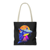 Ballena Cosmic Whale Art Eco Tote Bag Vibrant Geometric Ocean Design Durable Canvas Reusable Shopping Bag Premium Artistic Streetwear Accessory Perfect Gift for Nature Lovers Dreamers and Creative Thinkers