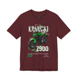 Kawasaki Z900 Green Naked Street Bike Graphic Unisex Heavy Cotton Tee Motorcycle Racing Streetwear Urban Rider Style Gift Shirt