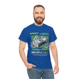 Money Power Unisex Heavy Cotton Tee Bold Dollar Stack Graphic Neon Green Streetwear Aesthetic Hustle Mindset Motivational T Shirt