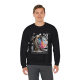 Sculptural Future Statue Art Graphic Unisex Heavy Blend Crewneck Sweatshirt Cosmic Greek Goddess Abstract Streetwear Pullover