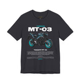 MT03 Inspired Lightweight Street Motorcycle Art Unisex Heavy Cotton Tee Bold Rider Graphic Streetwear Apparel