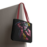 Snapshot of Madness Art Eco Tote Bag Dark Comic Neon Design Premium Canvas Reusable Shopping Bag Streetwear Lifestyle Accessory for Creative Thinkers Artists and Urban Dreamers