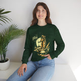 Lunar Legacy Astronaut Art Unisex Heavy Blend Crewneck Sweatshirt Bold Space Exploration Graphic Streetwear Pullover Premium Cosmic Design Soft Fleece Warm Comfortable Everyday Wear Perfect Gift for...