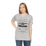 Silver Performance Coupe Artwork Unisex Heavy Cotton Tee High Speed Inspired Streetwear Graphic Shirt For Car Enthusiasts And Urban Lifestyle Fans