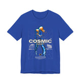 Cosmic Catalyst Unisex Jersey Short Sleeve Tee Graphic T-Shirt Futuristic Sci Fi Space Astronaut Cyberpunk Streetwear Bold Galaxy Design Alpha Mindset Fashion