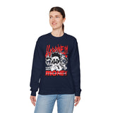 Happiness Is Not About Money Graphic Unisex Heavy Blend Crewneck Sweatshirt Bold Motivational Streetwear Pullover
