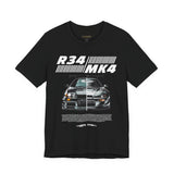 Dual Turbo Street Machine Graphic Unisex Heavy Cotton Tee High Performance Racing Car Split Design Shirt for Speed Lovers