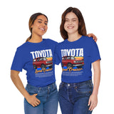 Toyota Land Cruiser Classic Off Road SUV Inspired Illustrated 4x4 Adventure Graphic T Shirt Vintage Overland Utility Vehicle Automotive Streetwear Rugged Travel Lifestyle Gift For SUV Enthusiasts