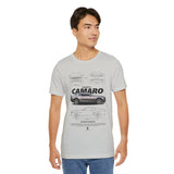 Iconic High Performance Muscle Car Blueprint Art Unisex Heavy Cotton Tee Premium Streetwear For Car Lovers Gearheads Collectors And Everyday Style