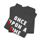 Unisex Once Upon A Time There Lived A Ghost T Shirt Horror Graphic Tee Spooky Paranormal Gothic Halloween Inspired Scary Storytelling Streetwear Top