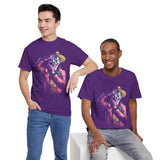 Snapshot of Madness Unisex Heavy Cotton Tee Dark Comic Art Streetwear Design Bold Neon Aesthetic Premium Graphic T Shirt Perfect for Artists Dreamers and Street Culture Enthusiasts