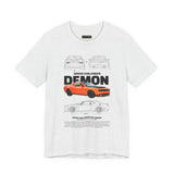 Firestorm Muscle Car Blueprint Design Unisex Heavy Cotton Tee Powerful Retro Performance Art Shirt for Streetwear Lovers & Collectors