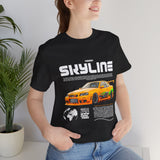 JDM Street Racing Legend Skyline R34 Inspired Supra MK4 Style Unisex Graphic Tee Japanese Drift Car Culture Motorsport Streetwear Shirt