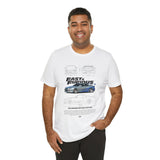 Nissan Skyline R34 GTR Inspired Illustrated JDM Performance Sports Car Graphic T Shirt Japanese Turbo Street Racing Automotive Streetwear Iconic 90s Car Culture Gift For JDM Enthusiasts