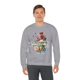 You Can Be Whatever Motivational Crewneck Sweatshirt Comfortable Unisex Pullover Bold Floral Empowerment Design Streetwear Positive Vibes Cozy Everyday Wear Perfect Gift for Dreamers Friends and Free Spirits