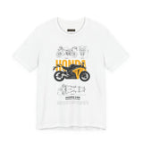 Honda CBR Superbike Blueprint Racing Motorcycle Graphic Tee Sport Bike Track Design T Shirt For Riders Speed Lovers Motorsport Streetwear Gift