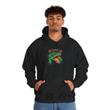 Beast Of The Stadium Heavy Blend™ Unisex Hoodie Neon Crocodile Power Design Electric Green Reptile Streetwear Bold Animal Energy Fashion For Fearless Souls