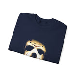 The Silent Mask Unisex Sweatshirt Horror Streetwear Dark Gothic Pullover for Halloween Nights, Fearless Souls, and Mysterious Fashion Lovers
