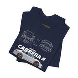 European Performance Sports Car Inspired Graphic T Shirt Classic Rear Engine Coupe Style Automotive Art Racing Streetwear Unisex Tee High Speed Luxury Car Culture Design Shirt for Auto Enthusiasts