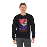 Velvet Dream The Collective Crewneck Sweatshirt Comfortable Unisex Pullover Bold Typography Graphic Artistic Streetwear Fashion Cozy Everyday Wear Perfect Gift for Creatives Dreamers and Trendsetters