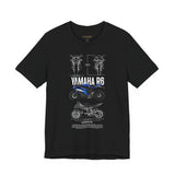 Yamaha R6 Inspired Sportbike Graphic Unisex Heavy Cotton Tee Bold Streetwear Moto Art Shirt for Riders Racing Fans and Everyday Casual Wear