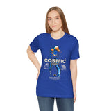 Cosmic Catalyst Unisex Jersey Short Sleeve Tee Graphic T-Shirt Futuristic Sci Fi Space Astronaut Cyberpunk Streetwear Bold Galaxy Design Alpha Mindset Fashion