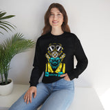 Breaking BadToxic Genius Neon Gas Mask Skull Unisex Heavy Blend Crewneck Sweatshirt Bold Cyberpunk Streetwear Fashion For Artists Rebels Gamers And Visionaries With Futuristic Neon Glow Design