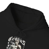 Cronus The Dark Sovereign Unisex Heavy Blend Hooded Sweatshirt Greek Mythology Statue Graphic Gothic Streetwear Bold Artistic Hoodie