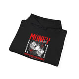 Money Motivation Hustler Mindset Graphic Print Unisex Heavy Blend Hoodie Streetwear Ambition Sweatshirt