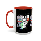 Eyes On Me Boys Medusa Accent Coffee Mug 11oz 15oz Mythological Streetwear Bold Empowerment Design Perfect Gift for Coffee Lovers Friends Birthdays Daily Motivation