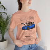 Exotic Blue Supercar Roadster Blueprint Art Unisex Heavy Cotton Tee Premium Streetwear Car Enthusiast Gift Performance Inspired Design Shirt