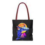 Ballena Cosmic Whale Art Eco Tote Bag Vibrant Geometric Ocean Design Durable Canvas Reusable Shopping Bag Premium Artistic Streetwear Accessory Perfect Gift for Nature Lovers Dreamers and Creative Thinkers
