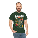 Blossoms Floral Graphic Unisex Heavy Cotton Tee Comfortable Streetwear Timeless Charm Motivational Nature Inspired T Shirt Perfect Gift for Garden Lovers Friends Birthdays Casual Everyday Wear