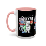 Eyes On Me Boys Medusa Accent Coffee Mug 11oz 15oz Mythological Streetwear Bold Empowerment Design Perfect Gift for Coffee Lovers Friends Birthdays Daily Motivation
